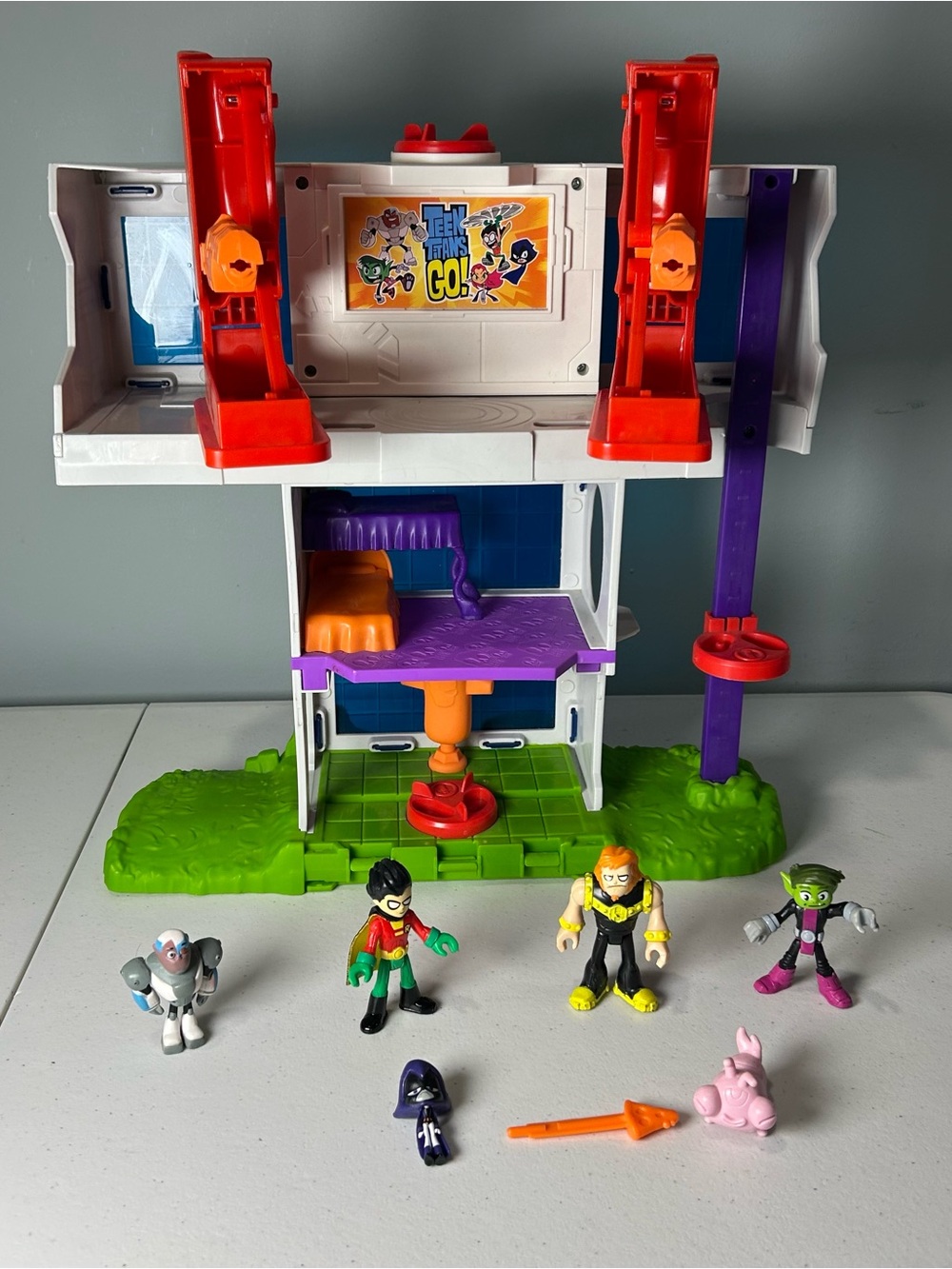Imaginext Teen Titans Go Tower Play Set Character Bundle Rare